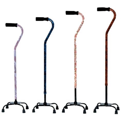 Essential Medical Designer Small Base Quad Cane