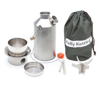 Stainless Steel Base Camp Kelly Kettle Complete Kit