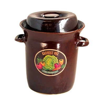 TSM Harvest 5 Liter Fermenting Crock Pot with Crock Stomper