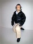 1/4.5 - 1/4 Civilian RC Pilot Figure, Black Leather Jacket