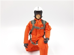 1/7 - 1/8 Helicopter RC Pilot Figure Orange