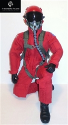 1/5 - 1/6 Modern Jet RC Pilot Figure (Red)