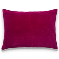 Elitis Eurydice CO 122 52 03 velvet solid color lipstick pink throw pillow.  Click for details and checkout >>