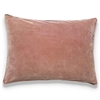 Elitis Eurydice CO 122 59 03 velvet solid color soft pink throw pillow.  Click for details and checkout >>