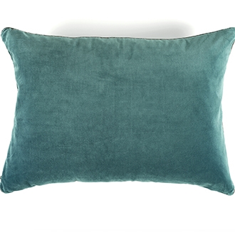 Elitis Eurydice CO 122 81 03 velvet solid color sea foam green green throw pillow.  Click for details and checkout >>