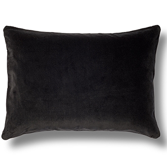 Elitis Eurydice CO 122 89 03 velvet solid ebony throw pillow.  Click for details and checkout >>