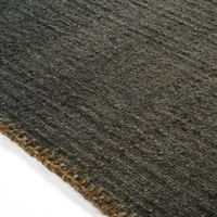 Elitis Atacama Thunderstorm.  100% linen charcoal textured area rug.  Click for details and checkout >>