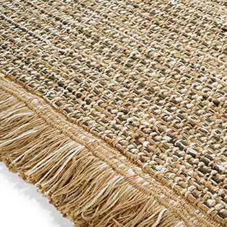 Elitis Havana Smoke.  Honey yellow jute and chenille luxurious area rug.  Click for details and checkout >>