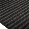 Elitis Ray Charcoal tapis area rug.   Black and gray pencil stripe weave handmade jute area rug.  Click for details and checkout >>
