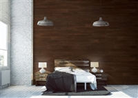 Umber Brown Real Wood Peel and Stick Wall Planks.  Click for details and checkout >>