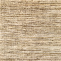 Elitis Panama VP 710 06.   Wheat brown infused color sisal stripe vinyl textured wallpaper.  Click for details and checkout >>