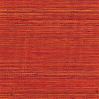 Elitis Panama VP 710 14.   Lipstick red infused color sisal stripe vinyl textured wallpaper.  Click for details and checkout >>