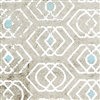 Elitis Domino Aladin RM 254 02.  Faded gray triple diamond pattern art deco wallpaper.  Click for details and checkout >>