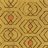 Elitis Domino Aladin RM 254 07.  Muddled yellow triple diamond pattern art deco wallpaper.  Click for details and checkout >>