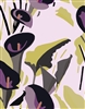 Elitis Flower Power TP 304 01.  Lilac purple and black calla lily floral large print wallpaper.  Click for details and checkout >>