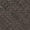 Elitis Matieres a Vegetales VP 985 38.   Charcoal brown embossed vinyl wallpaper rattan aspect. Click for details and checkout >>