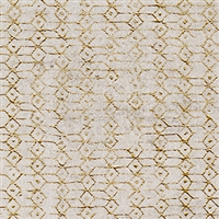 Elitis Domino Empreinte RM 250 02.  Tan geometric art deco wallpaper.  Click for details and checkout >>