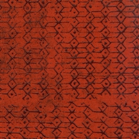 Elitis Domino Empreinte RM 250 08  Ruby red geometric art deco  wallpaper.  Click for details and checkout >>