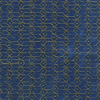 Elitis Domino Empreinte RM 250 11 royal blue geometric art deco  wallpaper.  Click for details and checkout >>