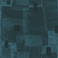 Elitis Voiles De Papier Espiritu TP 329 05.  Blue abstract geometric print wallpaper.  Click for details and checkout >>
