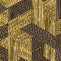 Elitis Formentera VP 717 08.  Gold multicolored mid century textured wallpaper.  Click for details and checkout >>
