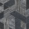 Elitis Formentera VP 717 11.  Black multicolored mid century textured wallpaper.  Click for details and checkout >>