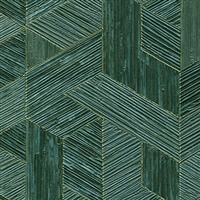 Elitis Formentera VP 717 12.  Emerald green multicolored mid century textured wallpaper.  Click for details and checkout >>