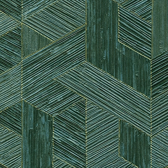 Elitis Formentera VP 717 12.  Emerald green multicolored mid century textured wallpaper.  Click for details and checkout >>