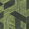 Elitis Formentera VP 717 13.  Shamrock green multicolored mid century textured wallpaper.  Click for details and checkout >>