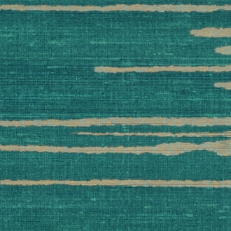 Elitis Soie Changeante VP 930 41.  Emerald green staggered horizontal stripe vinyl silk effect wallpaper for a wall. Click for details and checkout >>
