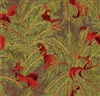 Elitis Volver VP 923 03.  Hollywood chic green and red botanical vinyl raffia embossed wallpaper for a wall. Click for details and checkout >>