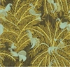 Elitis Volver VP 923 04.  Hollywood chic green and yellow botanical vinyl raffia embossed wallpaper for a wall. Click for details and checkout >>