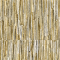 Elitis Formentera VP 716 02.    Metallic gold geometric square vinyl textured wallpaper.  Click for details and checkout >>