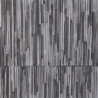 Elitis Formentera VP 716 03.    Metallic black geometric square vinyl textured wallpaper.  Click for details and checkout >>