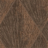 Elitis Grand Hotel Moonlight TP 337 07.  Rustic brown diamond pattern art deco wallpaper.  Click for details and checkout >>