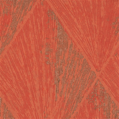 Elitis Grand Hotel Moonlight TP 337 12.  Blood orange diamond pattern art deco wallpaper.  Click for details and checkout >>