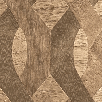 Elitis Nappees RM 435 72.  Walnut custom inlay geometric pattern real wood wallpaper.  Click for details and checkout >>