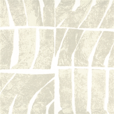 Elitis Voiles De Papier Ondes TP 328 01.  White mosaic tile print wallpaper.  Click for details and checkout >>