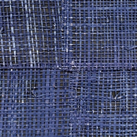 Elitis Epure RM 666 48.  Royal blue handmade burlap wallpaper.  Click for details and checkout >>