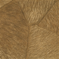 Elitis Sauvages VP 967 05.   Brown embossed vinyl wallpaper geometric faux animal hide. Click for details and checkout >>