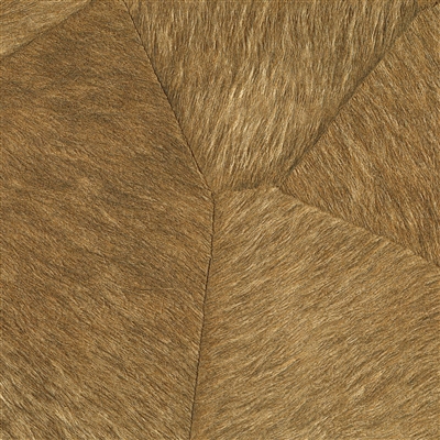 Elitis Sauvages VP 967 05.   Brown embossed vinyl wallpaper geometric faux animal hide. Click for details and checkout >>