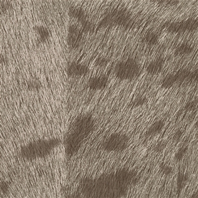 Elitis Memoires Panthere VP 653 11.  Grey brown faux hide leopard print wallpaper.  Click for details and checkout >>