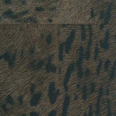 Elitis Sauvages VP 953 04.   Charcoal brown embossed vinyl wallpaper faux animal hide. Click for details and checkout >>