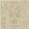 Elitis Lins Brodes VP 954 02.   Tan whimsical embossed vinyl wallpaper with linen fabric aspect. Click for details and checkout >>