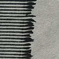 Elitis Memoires Parure VP 658 28.  Gray with black stripe faux horsehide wallpaper.  Click for details and checkout >>