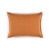 Elitis Philia CO 189 38 02  Ecureuil orange viscose linen sold color mid size accent pillow.  Click for details and checkout >>