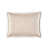 Elitis Philia CO 189 16 02 Mastic cream viscose linen sold color mid size accent pillow.  Click for details and checkout >>