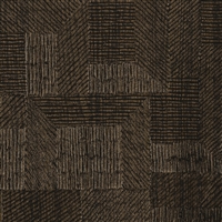 Elitis Bois Sculpte VP 938 73.   Dark brown, embossed vinyl wallpaper with carved wood aspect. Click for details and checkout >>