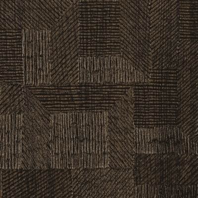 Elitis Bois Sculpte VP 938 73.   Dark brown, embossed vinyl wallpaper with carved wood aspect. Click for details and checkout >>