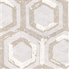 Elitis Domino Revivals RM 252 01.  White hexagon pattern art deco wallpaper.  Click for details and checkout >>